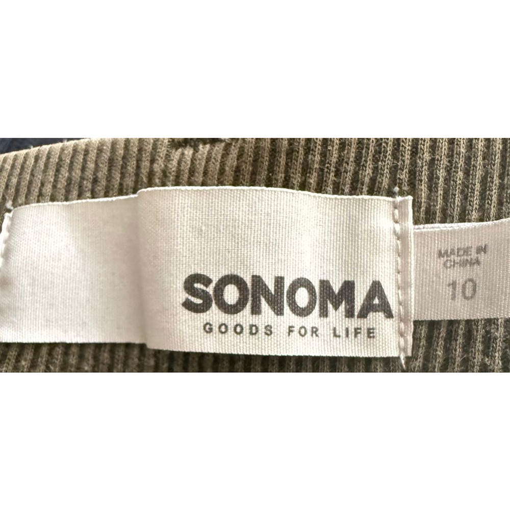 Sonoma vintage Y2K cargo pants military green sz 10 - Picture 8 of 14